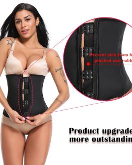 Corset Latex Waist Trainer Zipper Under-burst Shapewear