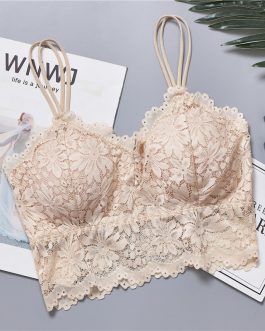 Corset Lace Floral Padded Bra